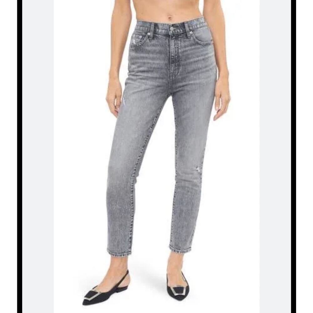 Pistola Kate High Rise Slim Straight Jeans Whittier Wash Size 33 Organic Cotton